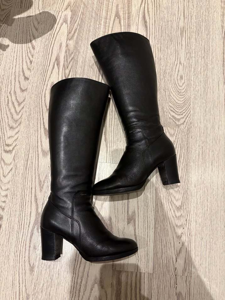 Igi&Co marka İtalyan siyah deri çizme - Görsel 5