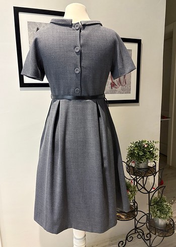 İPEKYOL Marka Gri Midi Boy Elbise - Görsel 9