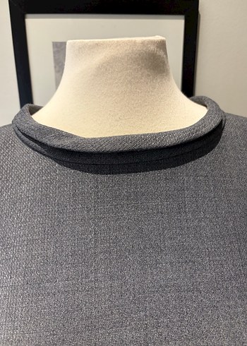 İPEKYOL Marka Gri Midi Boy Elbise - Görsel 4