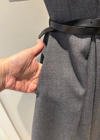 İPEKYOL Marka Gri Midi Boy Elbise - Görsel 7