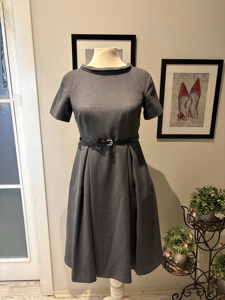 İPEKYOL Marka Gri Midi Boy Elbise - Görsel 2