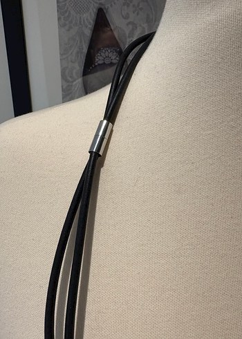 Geometrik Siyah Beyaz Kolye - Görsel 5