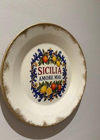 DOLCE Limon Desenli Vintage Dekoratif Tabak - Görsel 6