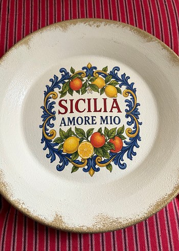 DOLCE Limon Desenli Vintage Dekoratif Tabak - Görsel 7