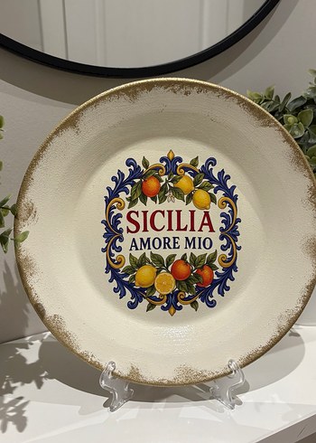 DOLCE Limon Desenli Vintage Dekoratif Tabak - Görsel 4