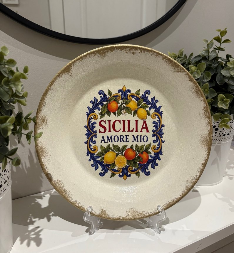 DOLCE Limon Desenli Vintage Dekoratif Tabak - Görsel 4