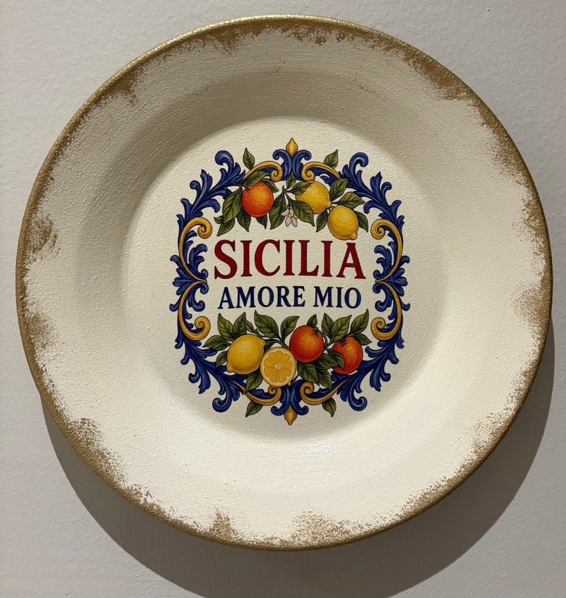 DOLCE Limon Desenli Vintage Dekoratif Tabak - Görsel 5