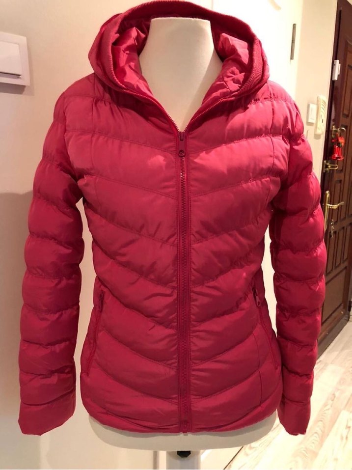 MUDO Marka Pembe Fitted Şişme Mont - Görsel 3