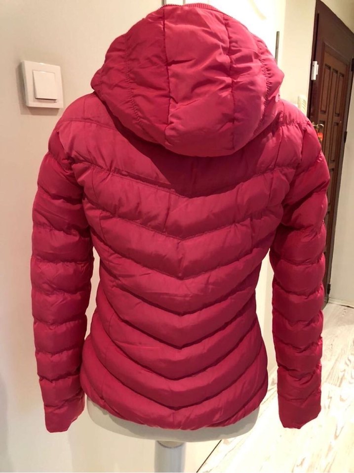 MUDO Marka Pembe Fitted Şişme Mont - Görsel 4