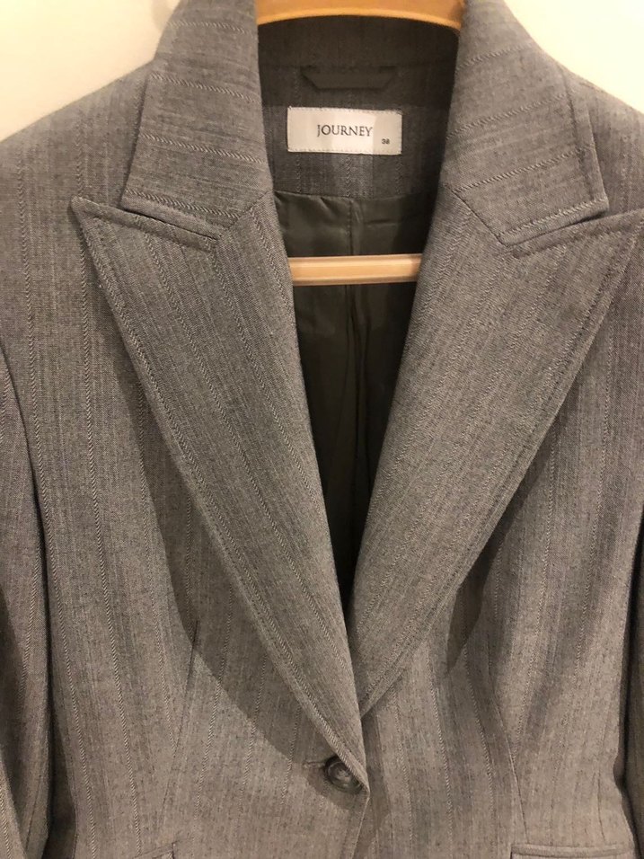 JOURNEY Gri Kadın Blazer Ceket - Görsel 2