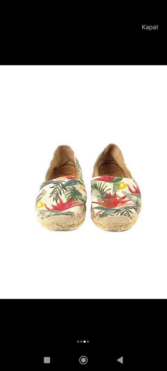 Kadın Çok Renkli Bağcıksız Dolgu Topuk Espadril - Görsel 3