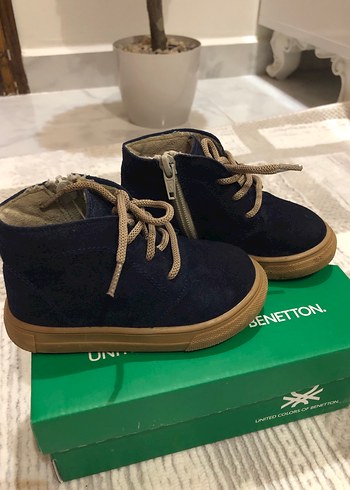 Benetton Erkek Cocuk Lacivert Suet Bot