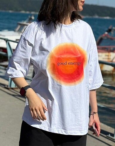 Good Energy Beyaz T-shirt