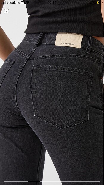 s Beden siyah Renk Stradivarius D98 Straight Jean