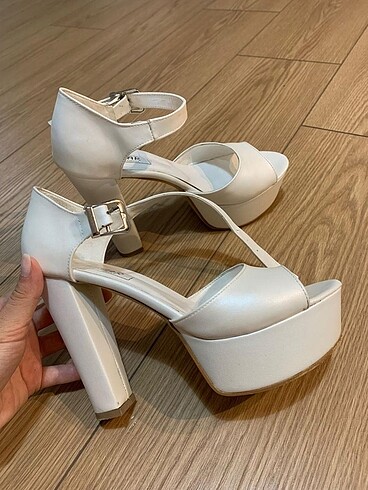 Beyaz Gelin Ayakkabısı 11 cm topuklu