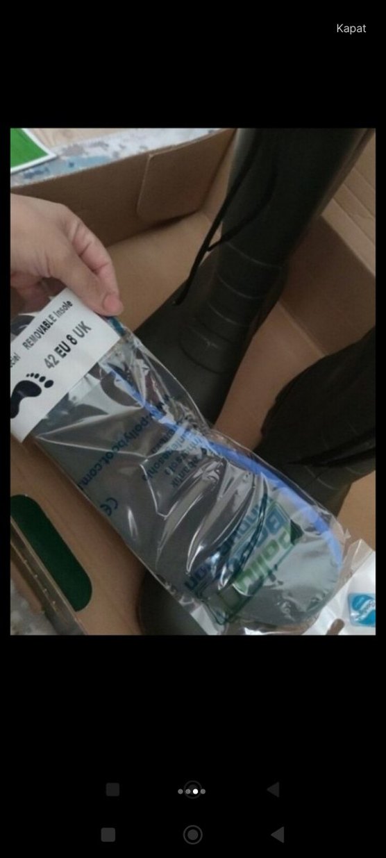 polly boot marka    Çelik burun  Siyah Erkek Outdoor Botları - Görsel 5