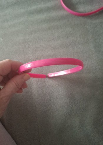 Pembe Elastik Çocuk Saç Bandı 4 adet - Görsel 2