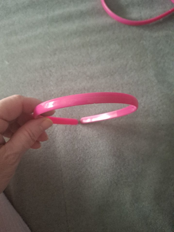 Pembe Elastik Çocuk Saç Bandı 4 adet - Görsel 2