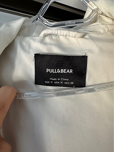 Pull and Bear ekru mevsimlik ceket