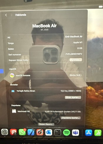 Macbook Air m1 2020 kutulu faturalı - Görsel 5