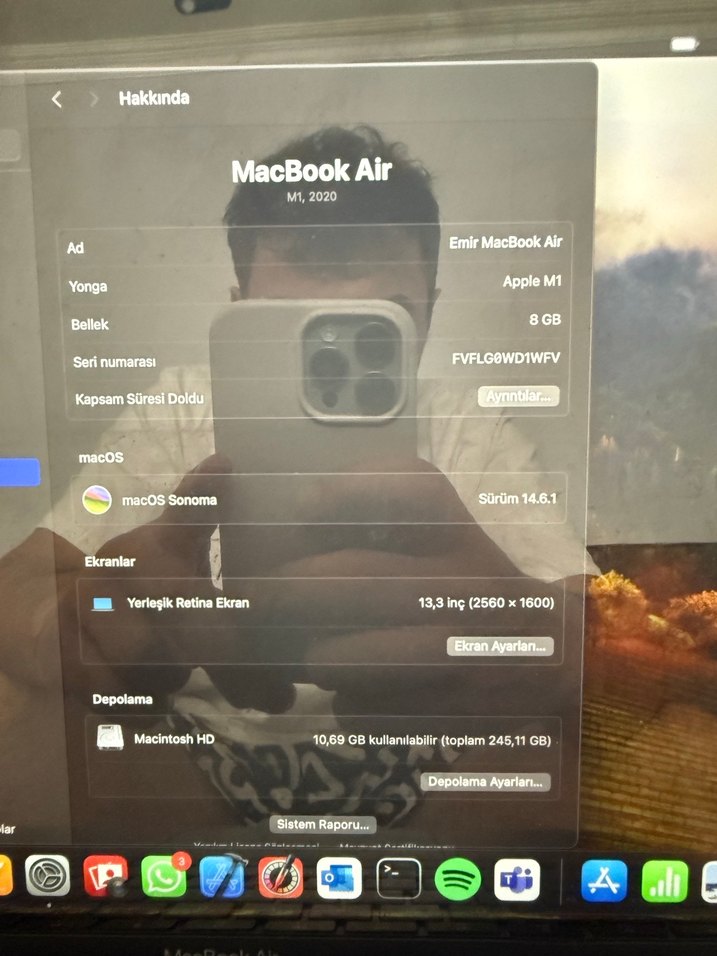 Macbook Air m1 2020 kutulu faturalı - Görsel 5