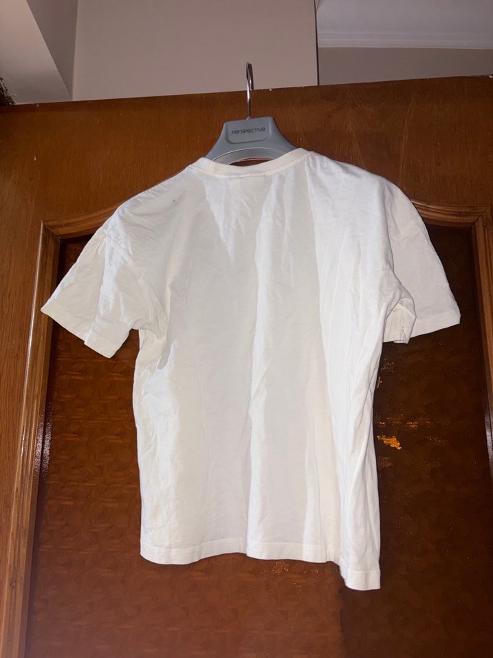 Beyaz Peanuts Snoopy Cartoon Tişört crop Baskılı üst beyzbol - Görsel 4