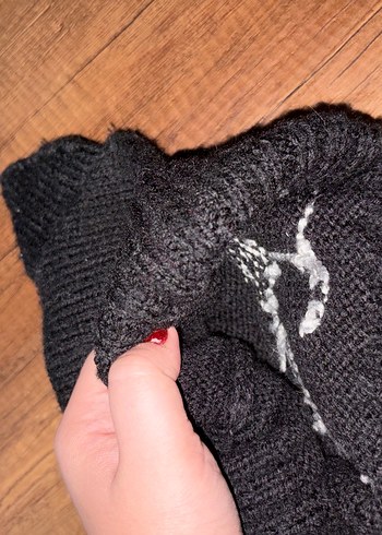 siyah Kedi desenli kawaii Örgü yetişkin Bere kulaklı şapka kış - Görsel 3