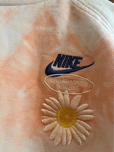 m Beden orijinal nike tie dye sportswear batik sweatshirt üst french ter
