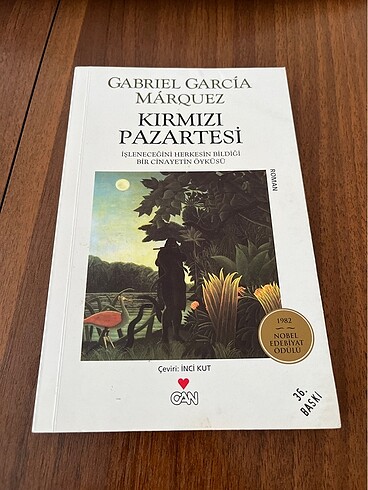 gabriel garcia marquez kırmızı pazartesi can yayınları nobel ede