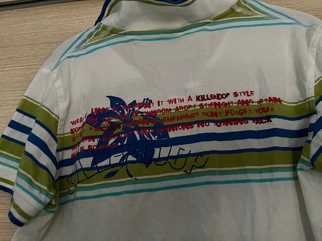 m Beden vintage stil killerloop polo shirt indie