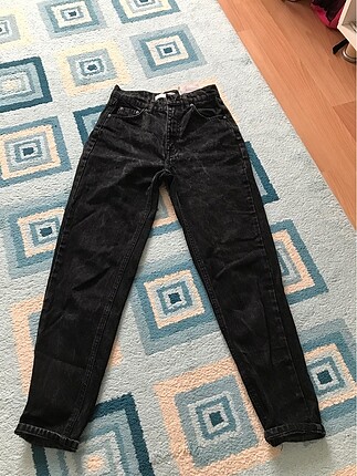 Pull and bear siyah mom fit