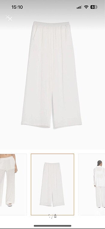 Bershka keten pantolon