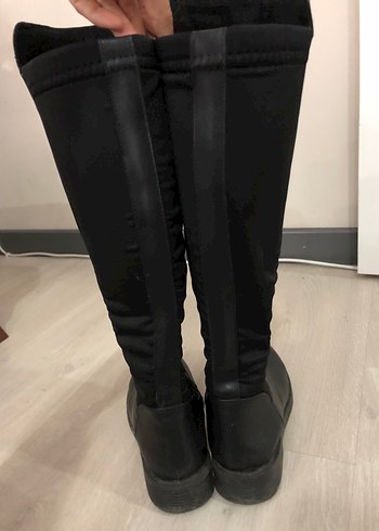 Marjin Siyah Rugan Dizüstü Stiletto Çizme