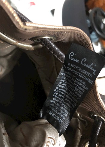 Pierre Cardin Parlak Kahverengi Deri Kadın Çanta