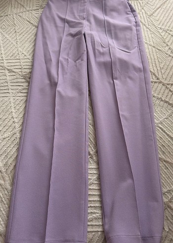 Mor Kumaş Kadın Pantolon - Görsel 3
