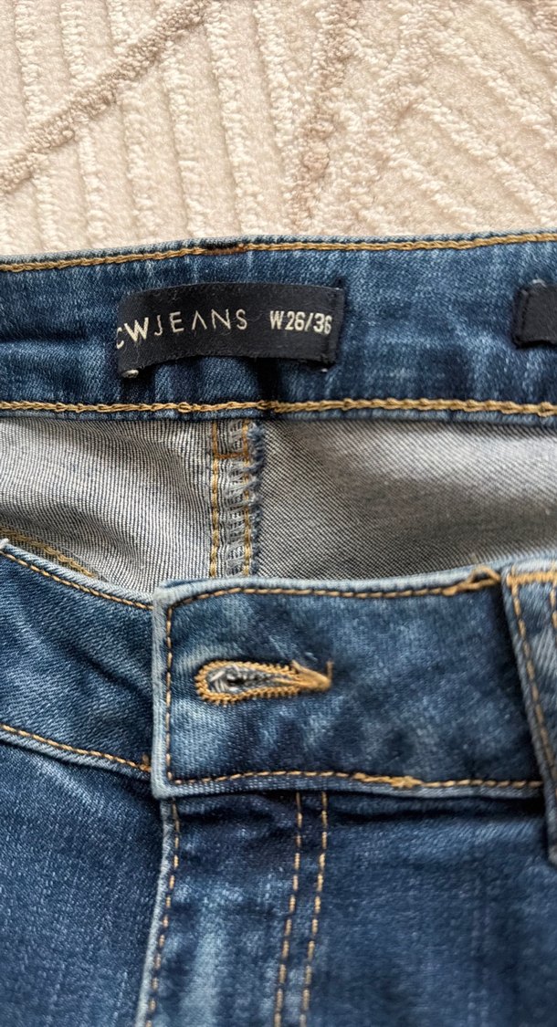 Lacivert Kadın Denim Pantolon - Görsel 3