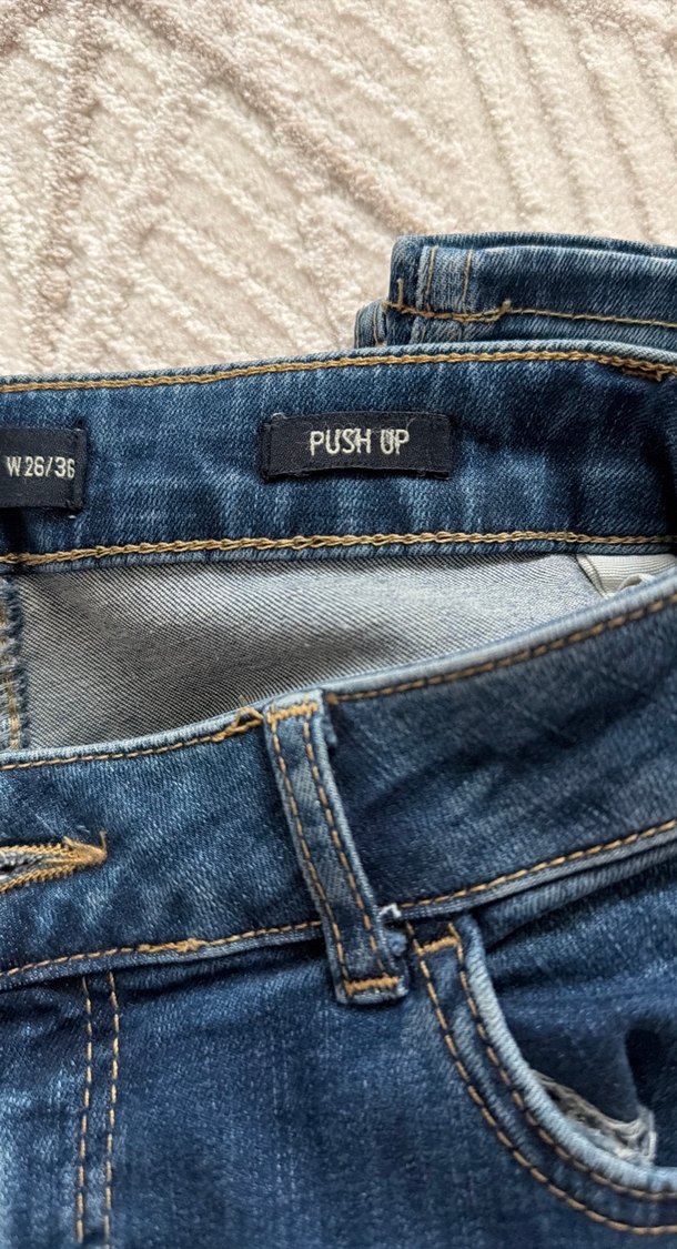 Lacivert Kadın Denim Pantolon - Görsel 4