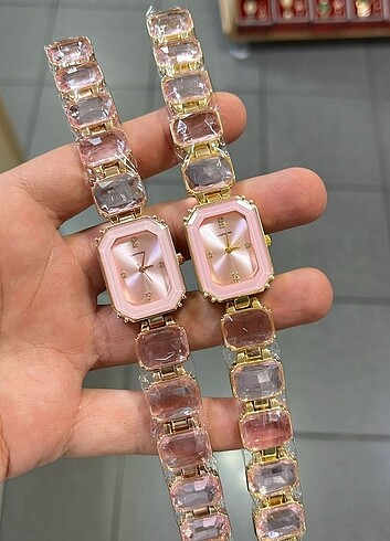 Swarovski taşlı saat