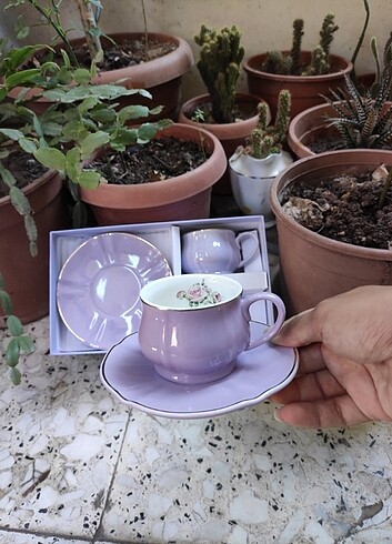  Beden Lcw home çiçekli kahve fincanı 