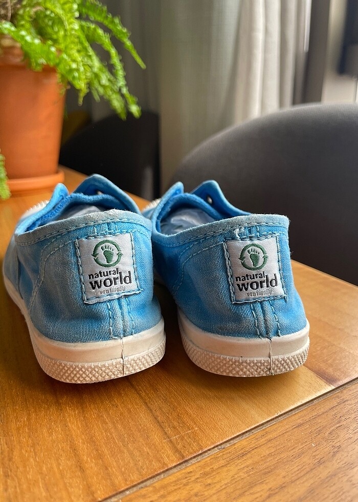 Natural World mavi erkek çocuk sneaker - Görsel 3