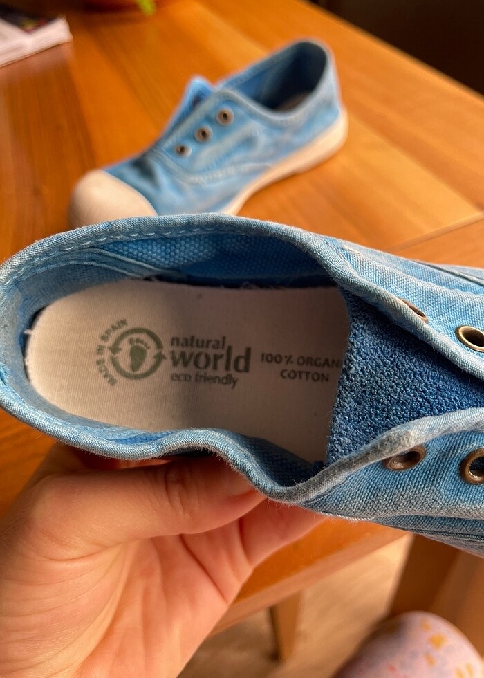 Natural World mavi erkek çocuk sneaker - Görsel 4