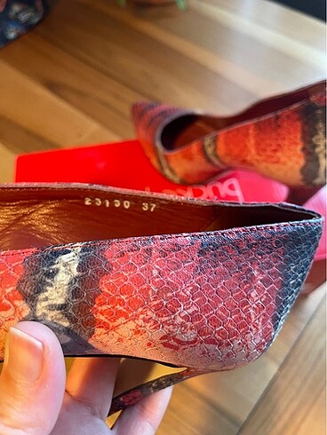 Hotiç Gerçek Deri Kadın Stiletto ve Culutch Çanta - Görsel 7