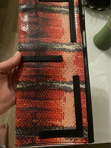 Hotiç Gerçek Deri Kadın Stiletto ve Culutch Çanta - Görsel 15