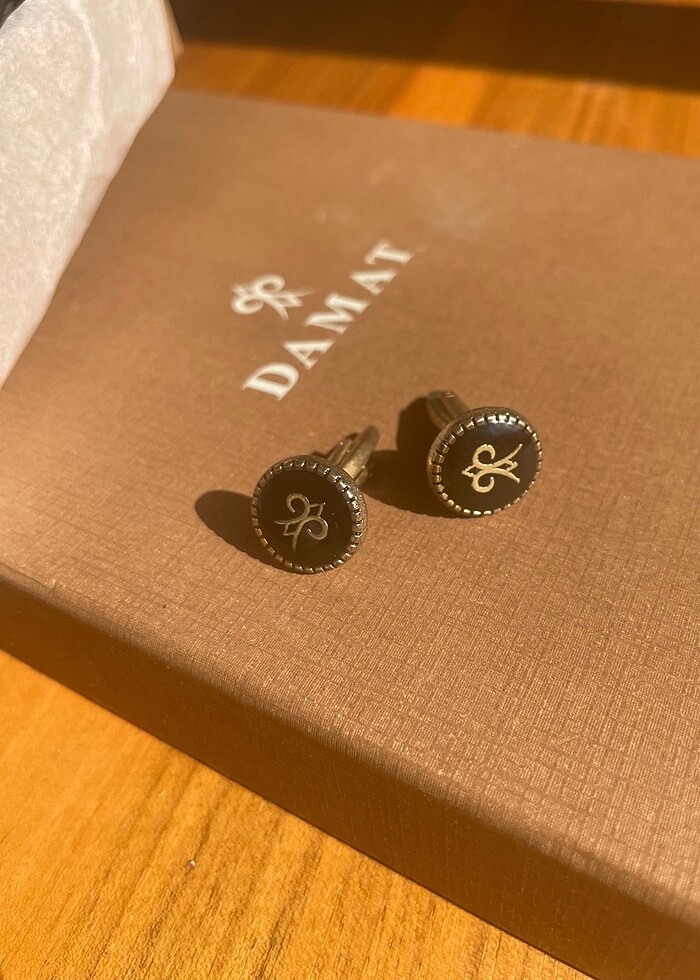 Damat Siyah Düz Kuşak-Papyon ve Kol Düğmesi Takımı - Görsel 2