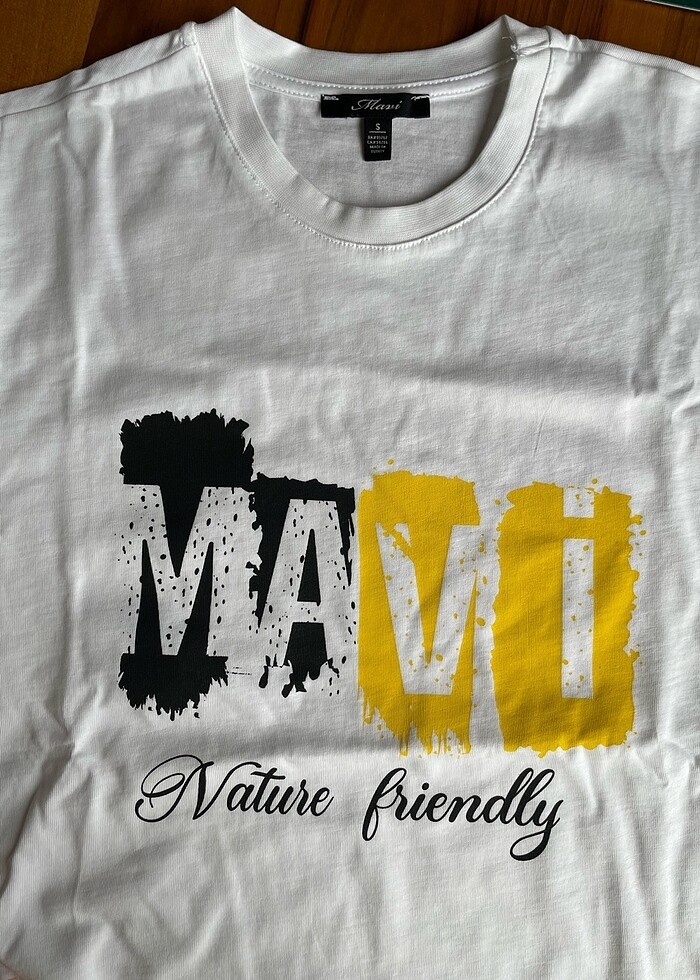 Mavi T-shirt S Beden - Görsel 4