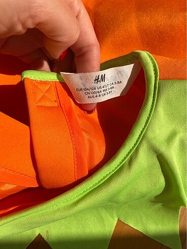 6 Yaş Beden turuncu Renk H&M Cadılar Bayramı Kostümü ????