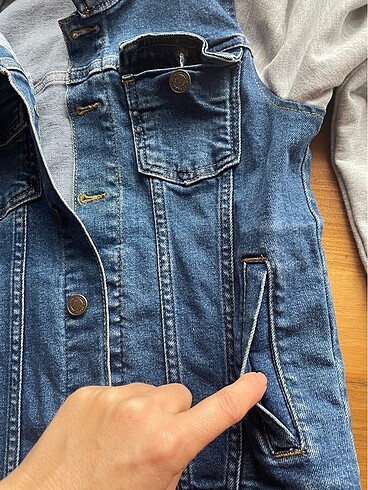 10 Yaş Beden Erkek Çocuk Jean Ceket ( 9-10 yaş)