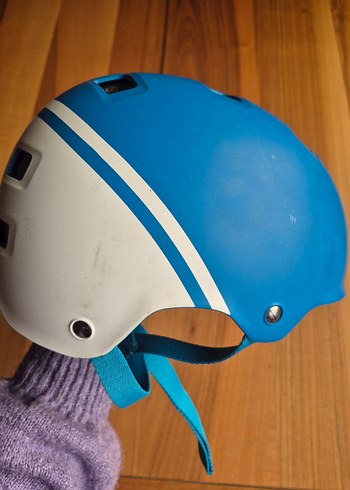 Çocuk Biker Tarzı Motosiklet Kaskı (S Beden ) - Görsel 3