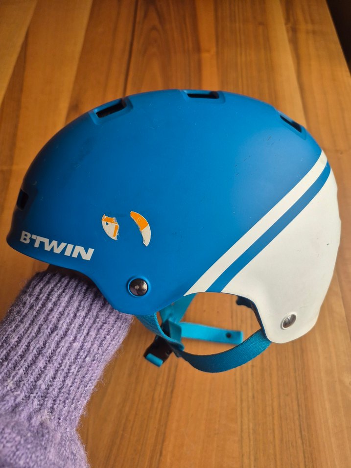 Çocuk Biker Tarzı Motosiklet Kaskı (S Beden ) - Görsel 2