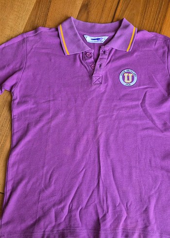 Mor Kısa Kollu Erkek Polo Tişört( 9-10 Yaş)